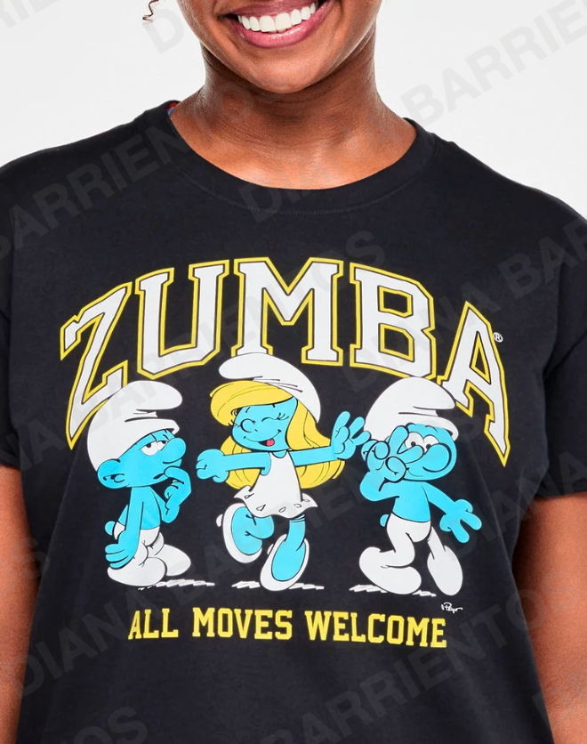 Zumba X The Smurfs Top With Round Hem