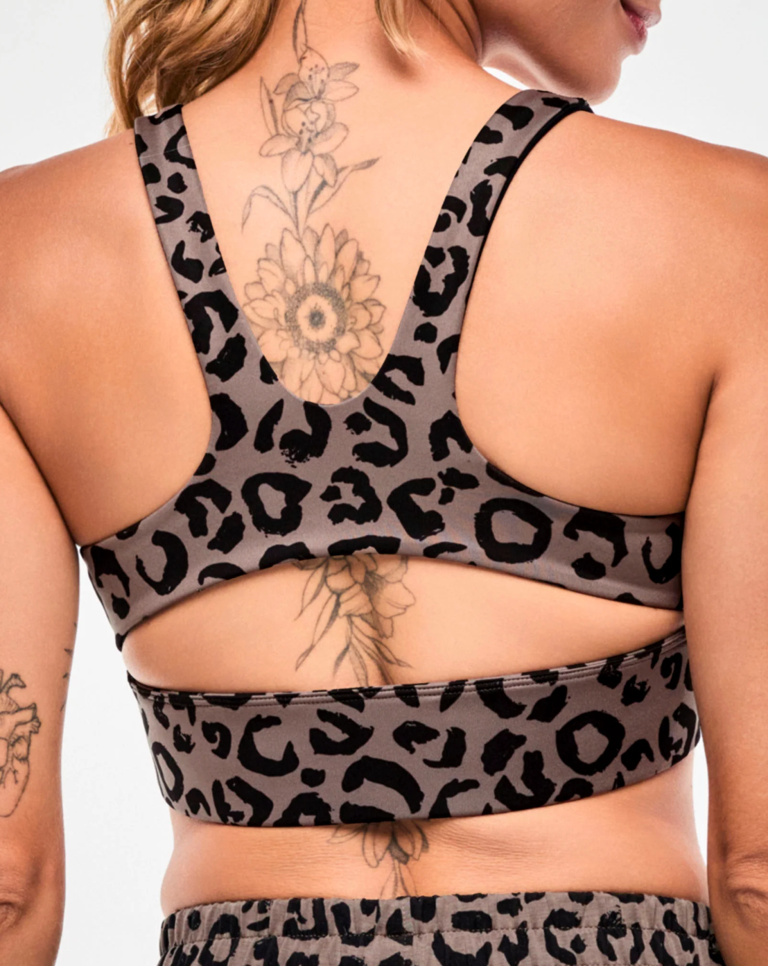 Zumba Modal Scoop Neck Bra - Brown
