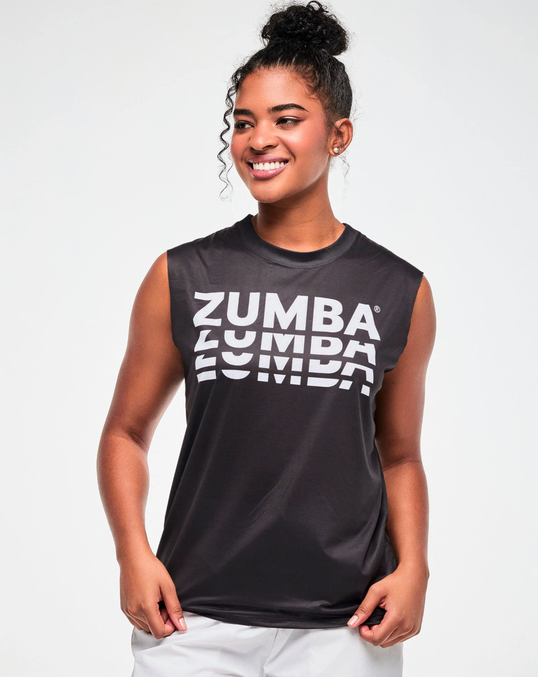 Zumba Basic Mesh Muscle Tank - Black