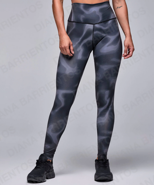 STRONG iD Z-Lift High Waisted Ankle Leggings Black/Gray