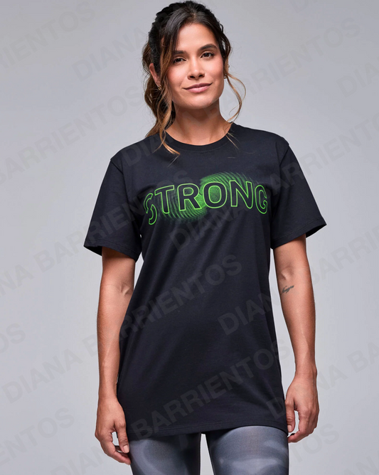 STRONG iD Unisex Crew Neck Tee - Black Bold Black