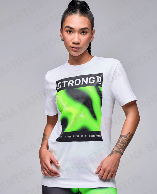 STRONG iD Men's Basic Tee Wear It Out White
